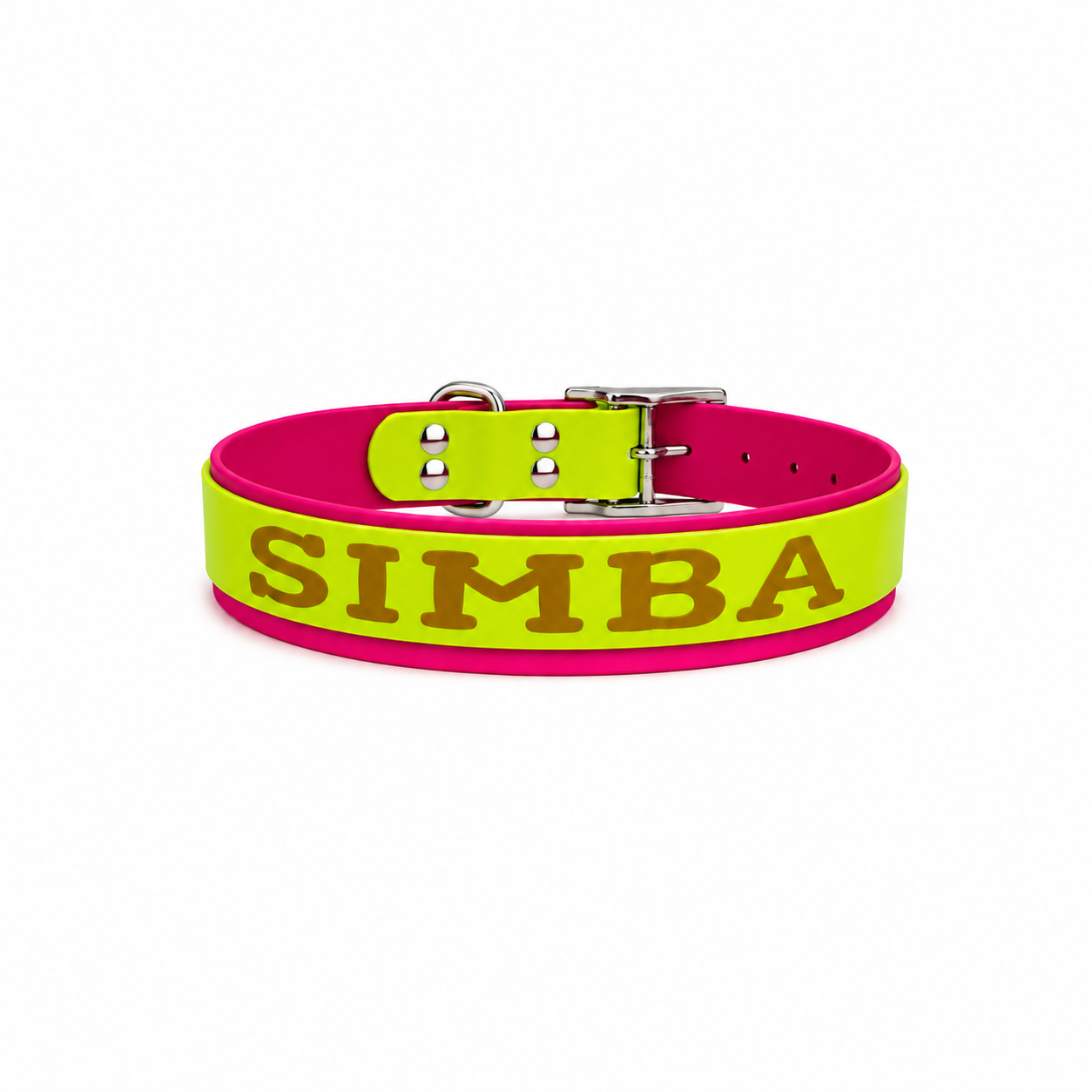 Collier Biothane chien personnalisé 25 & 16 mm | Gravure laser | Spécial King