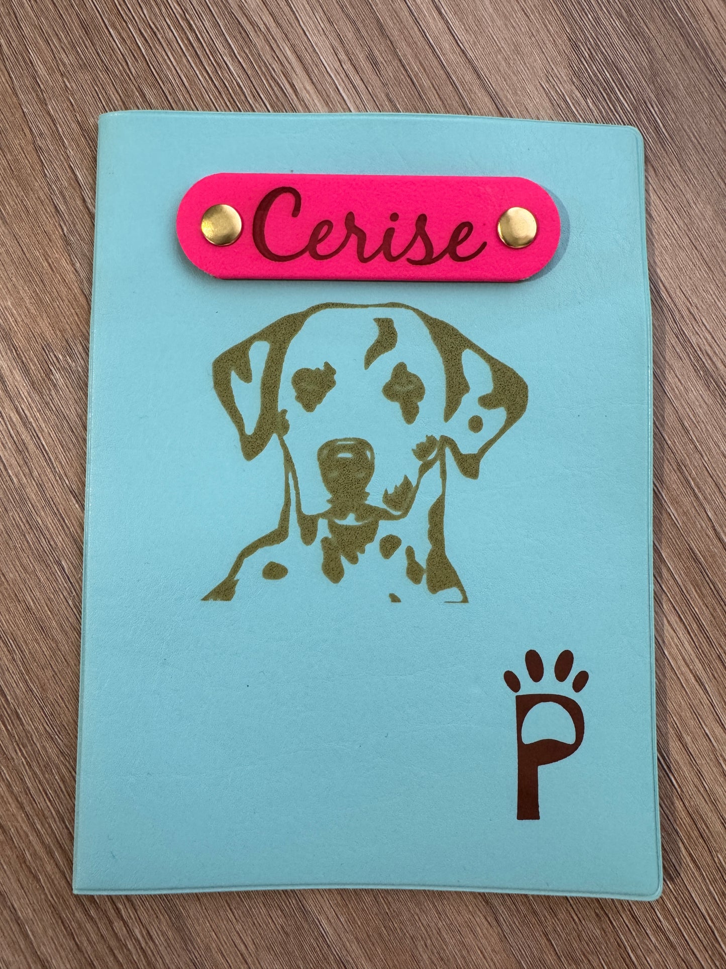 Protège carnet de santé / passeport personnalisé pour animaux made in France