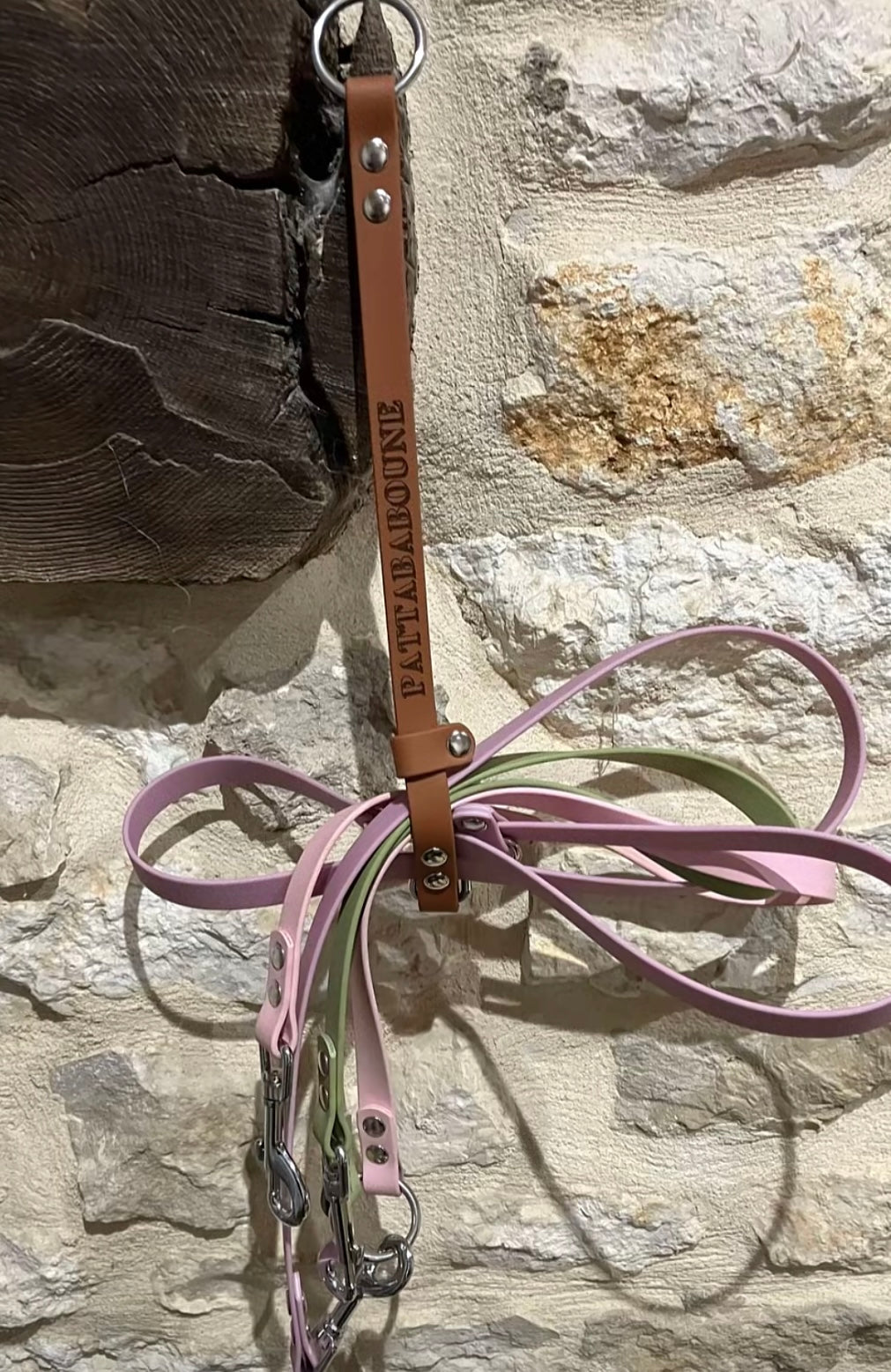 Porte-longe et laisse personnalisé - Hexa 16 mm