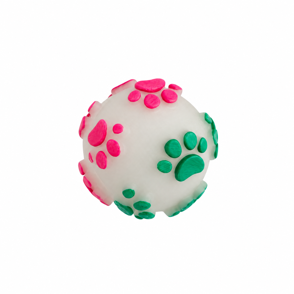 Balle sonore pour chien fluorescente