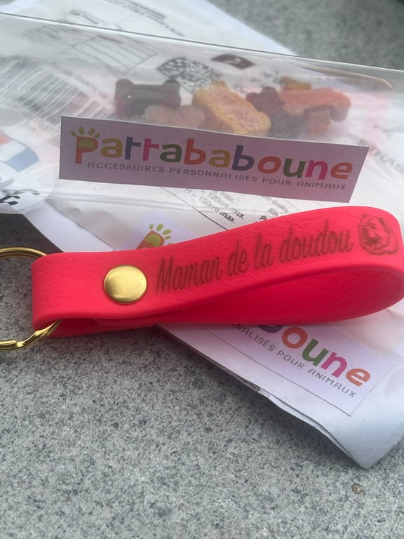 Porte-clés personnalisé en TPU 16 mm