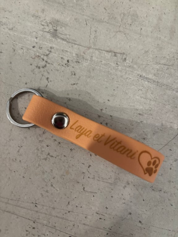 Porte-clés personnalisé en TPU 16 mm