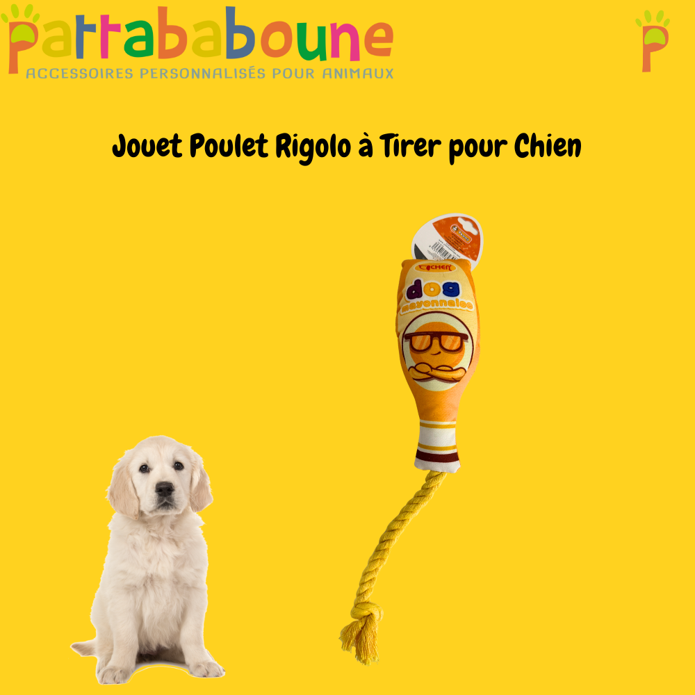 Funny pull toy chicken for dogs