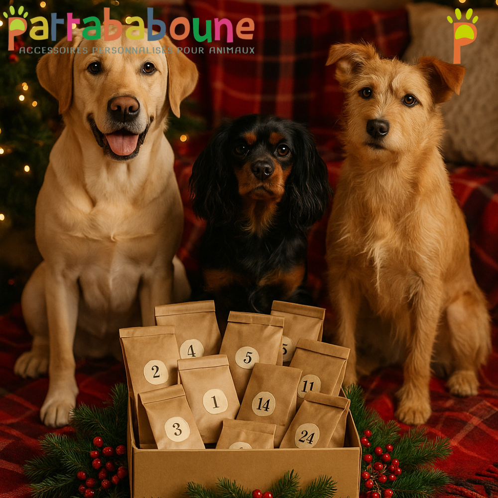 Calendrier de l'Avent Pattababoune pour chien - PRÉCOMMANDE 🐶🎅🏻