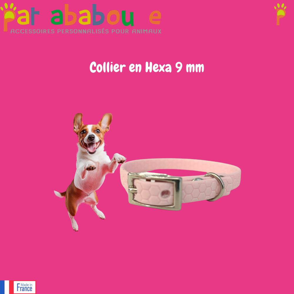 Collier personnalisé en hexa 9 mm