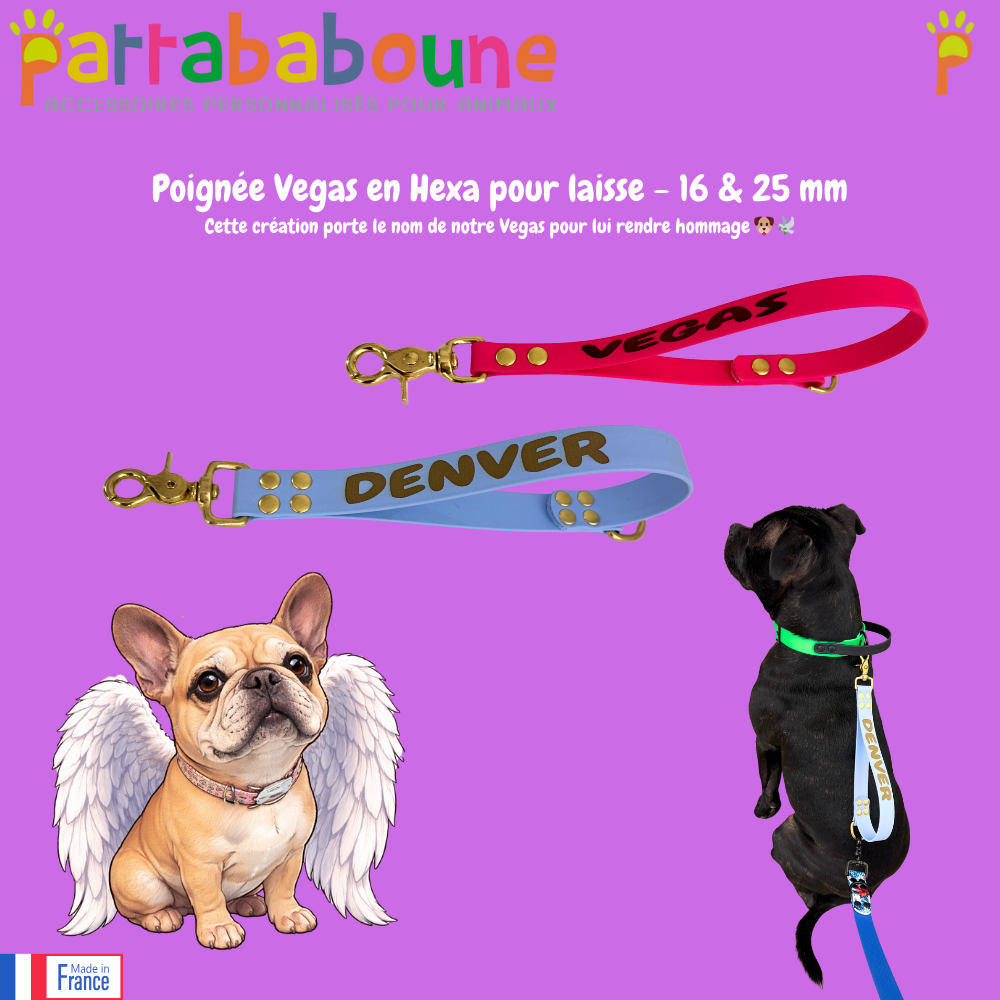 Poignée Vegas pour laisse - Hexa 16 & 25 mm