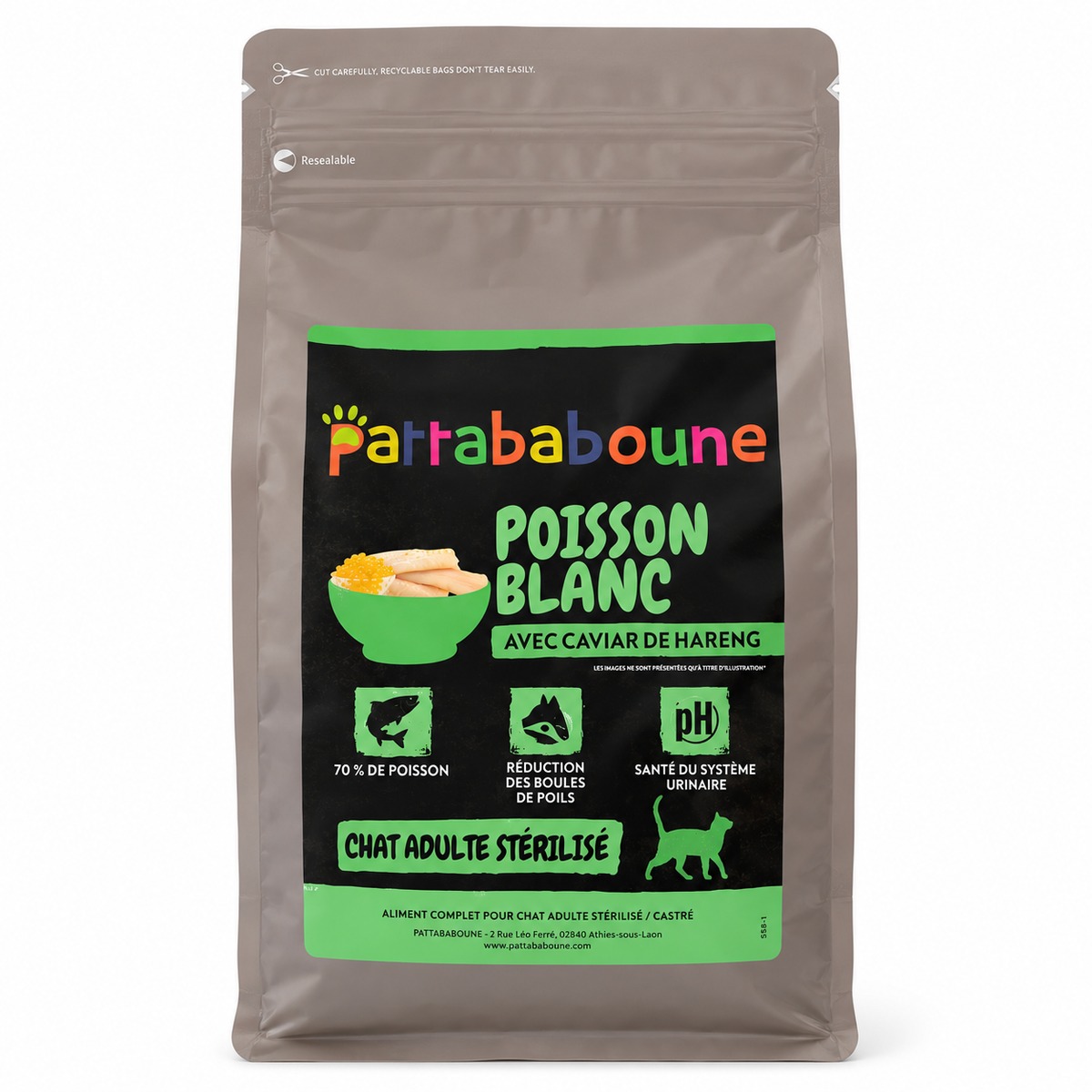 Croquettes pour chats sans céréales