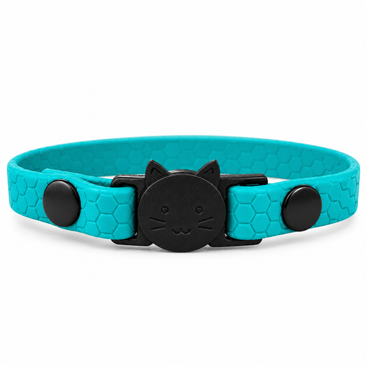 Collier chat anti-étranglement personnalisé - Hexa 9 mm