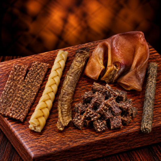 Box découverte de friandises et mastications 100 % naturelles pour petit chien