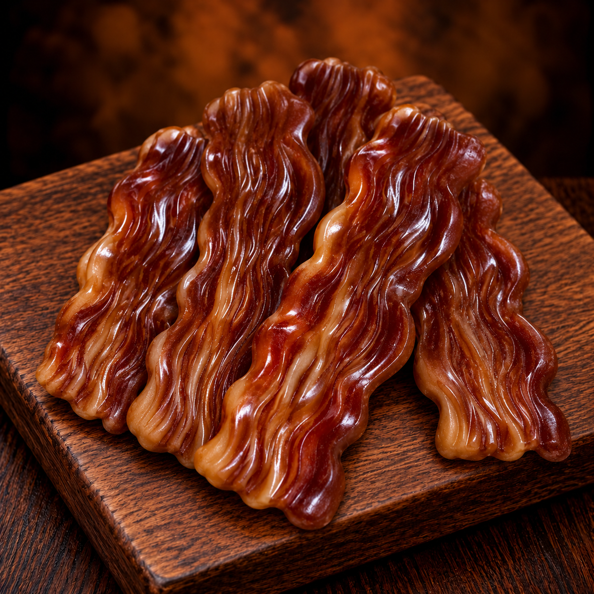 Tranche de bacon au poulet pour chien
