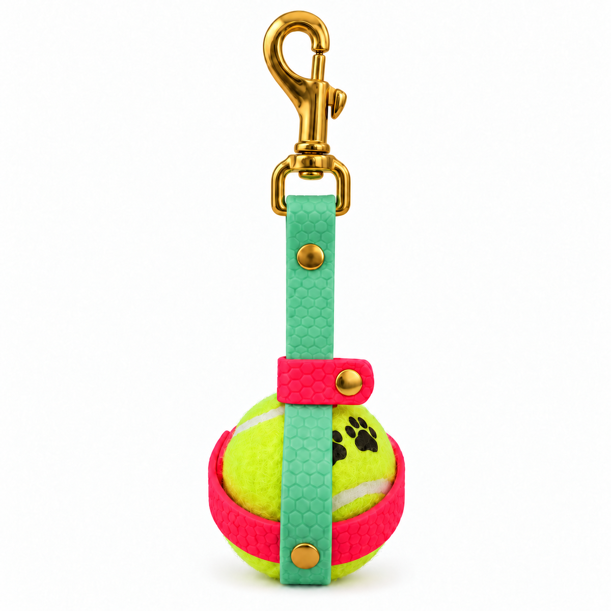 Personalized 16mm hex dog ball holder