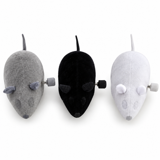 Jouet souris mécanique à remonter pour chat