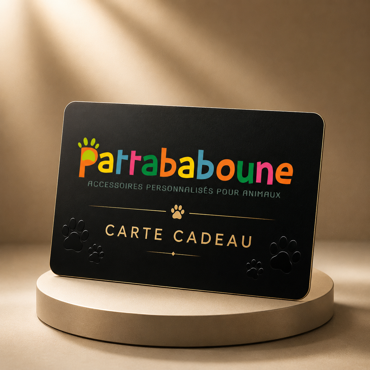 Carte cadeau chien et chat | Accessoires personnalisés faits main en France - Pattababoune