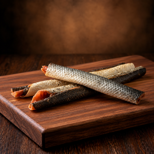 100% Natural Salmon Skin - For dogs, cats, and ferrets