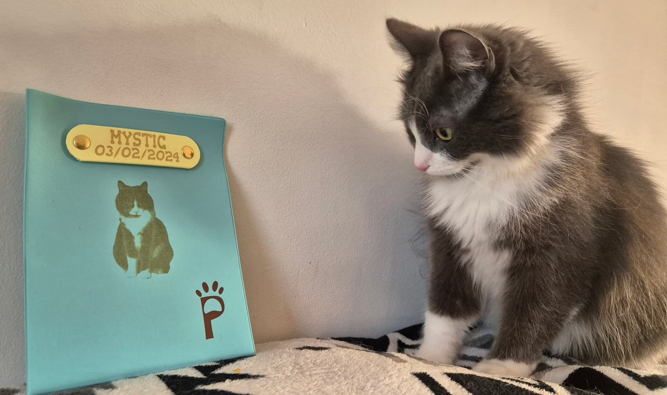 Protège carnet de santé personnalisé pour animaux made in France