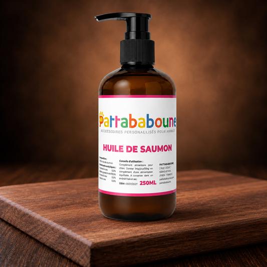 Huile de saumon chien — Oméga-3 naturelle 250 ml