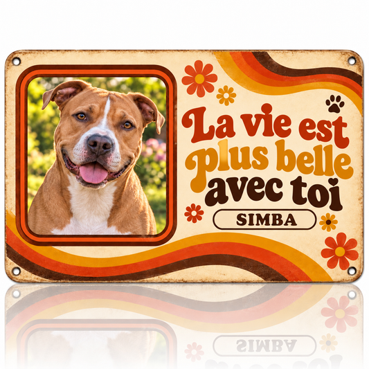 Plaque photo personnalisée en aluminium