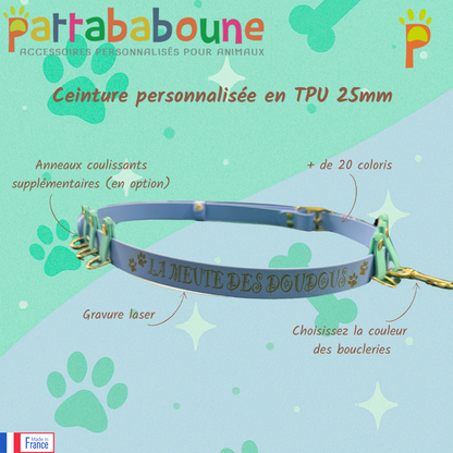 Ceinture personnalisée Impa en TPU 25 mm