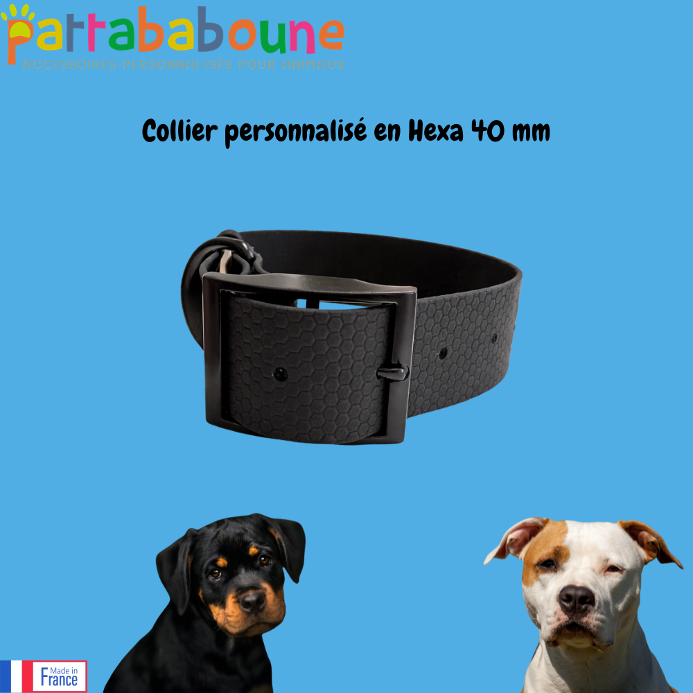 Collier personnalisé en Hexa 40 mm