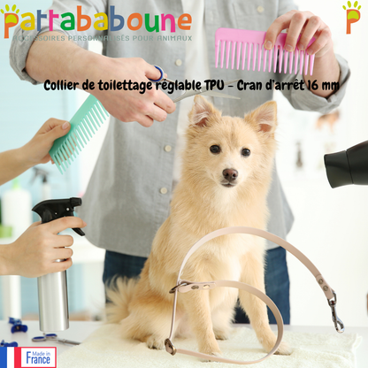 Collier de maintien réglable en TPU - Pour table de toilettage, cran d’arrêt 16 mm