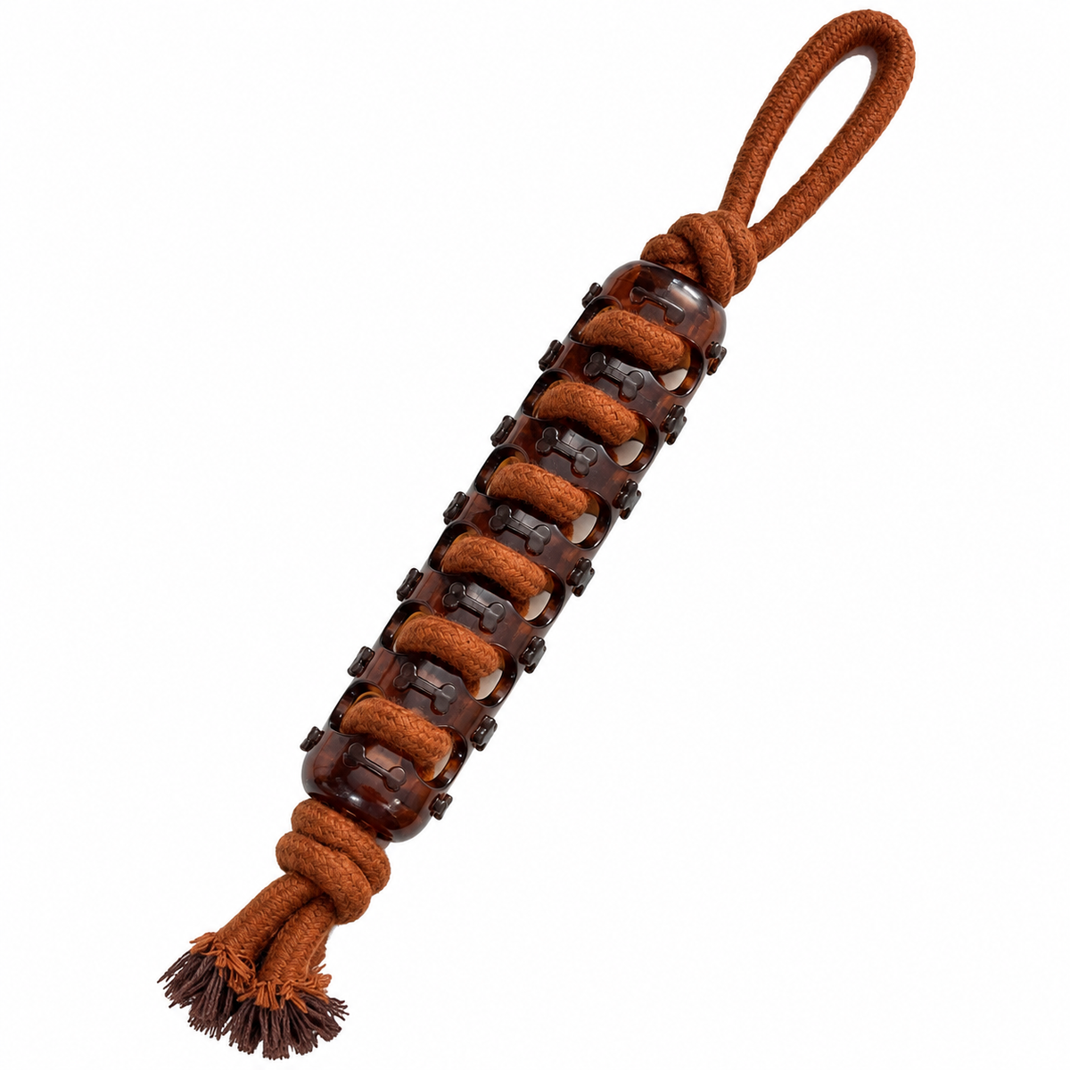 Jouet pour chien en corde et caoutchouc – 46 cm