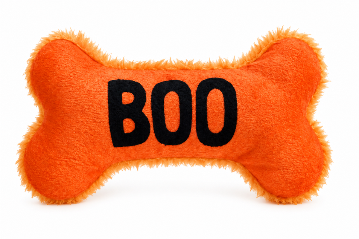 Jouet Peluche Os Halloween pour Chien – Couineur 18 cm