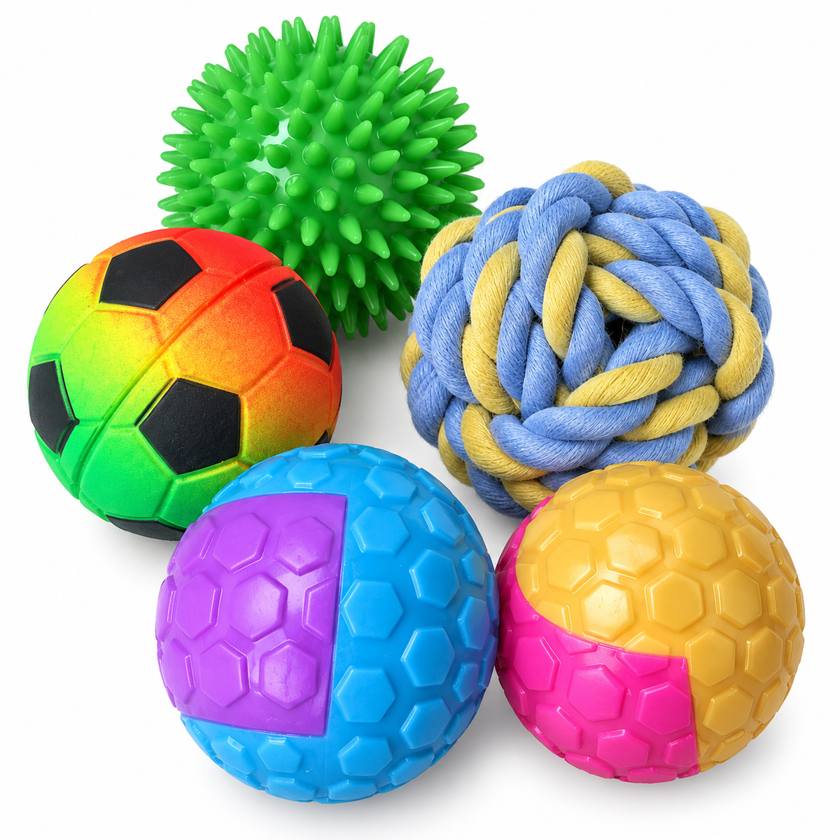 Balle pour chien – Différentes textures