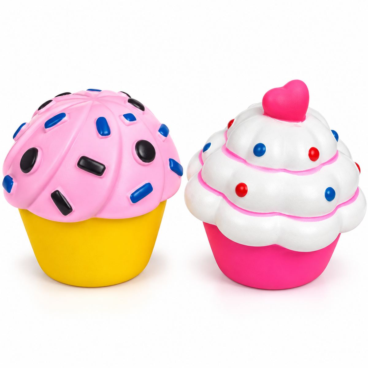 Jouet cupcake coloré pour chien – Couineur
