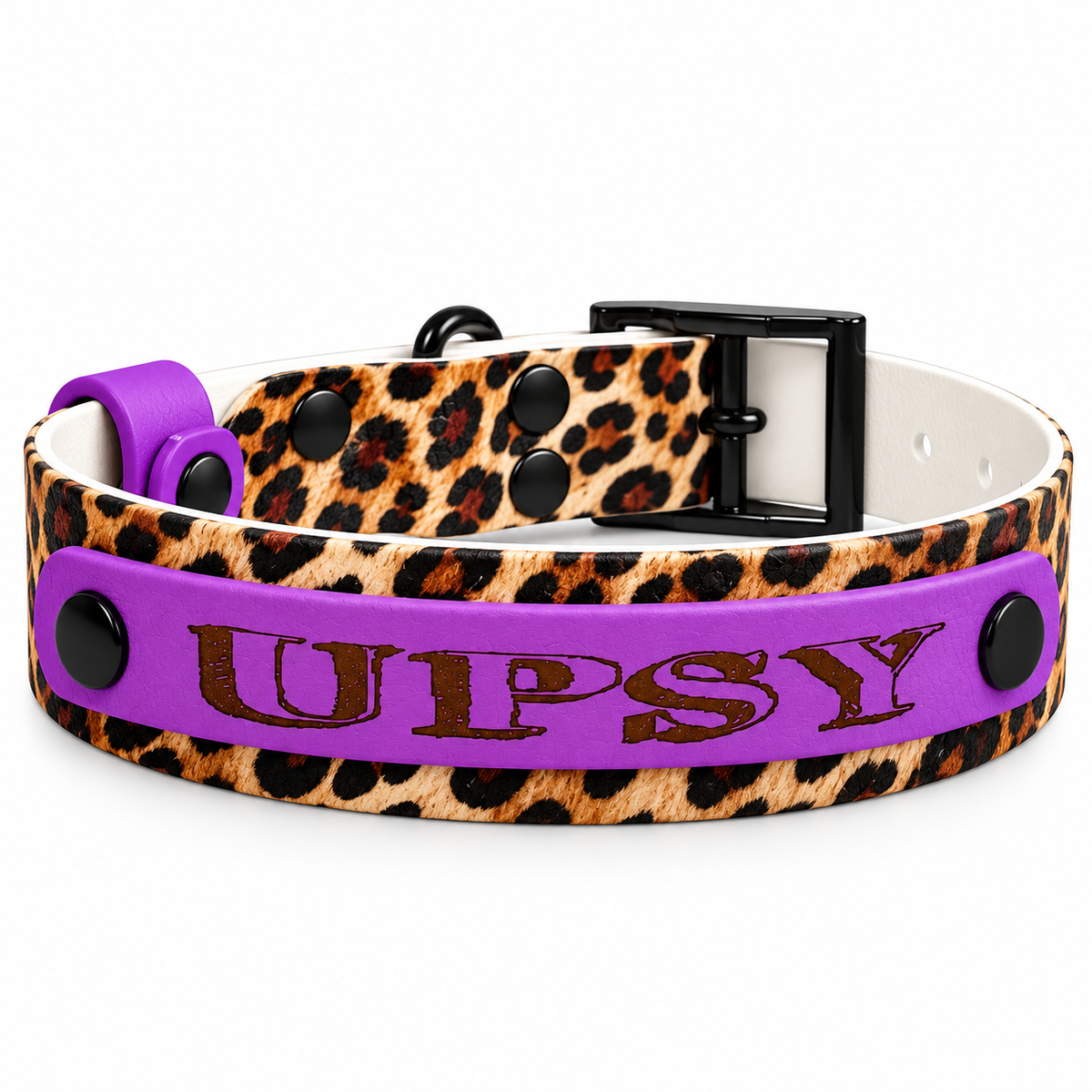 Collier chien personnalisé spéciale Pattababoune - Biothane Édition limitée 25 mm