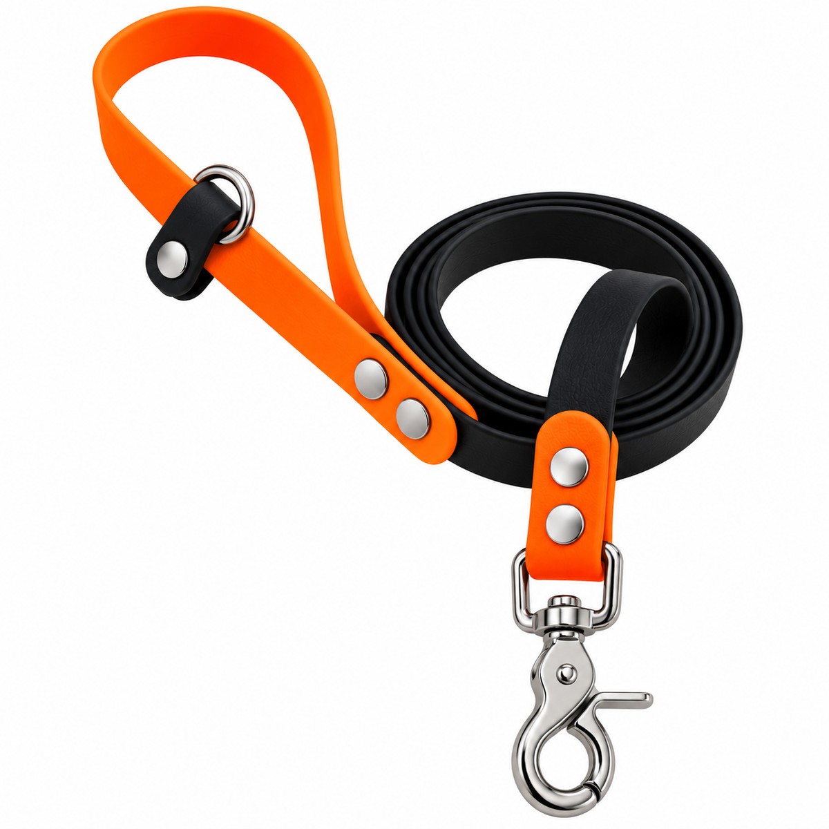 Laisse duo bicolore personnalisée en Hexa - 16 et 25 mm