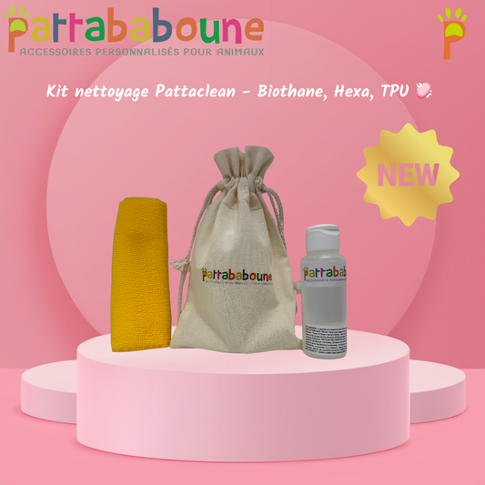 Kit nettoyage Pattaclean - Pour accessoires en biothane, hexa et TPU