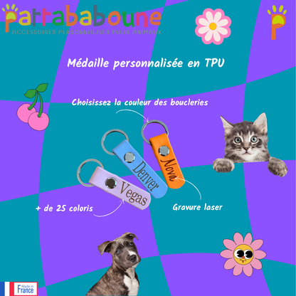 Médaille TPU personnalisée - gravure offerte
