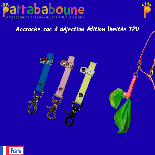 Accroche sac à déjection pour chien en TPU édition limitée 16 mm