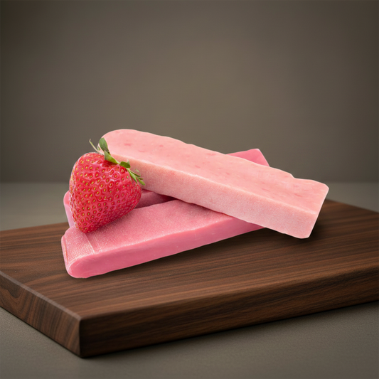 Bâtonnets fraise plateau noyer