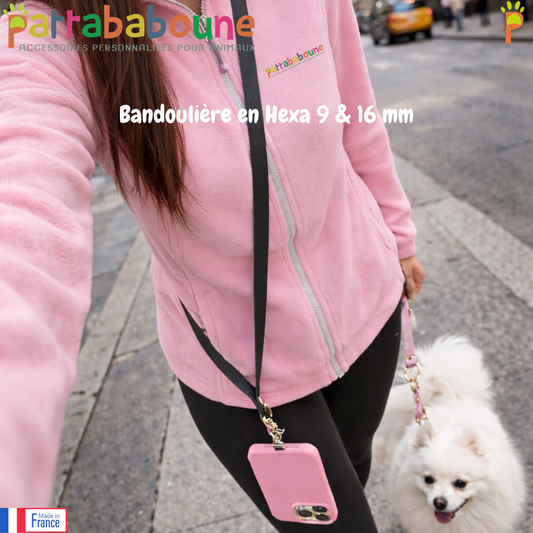 Bandoulière téléphone, porte-clés & accessoires - Mains libres - Hexa 9 & 16 mm