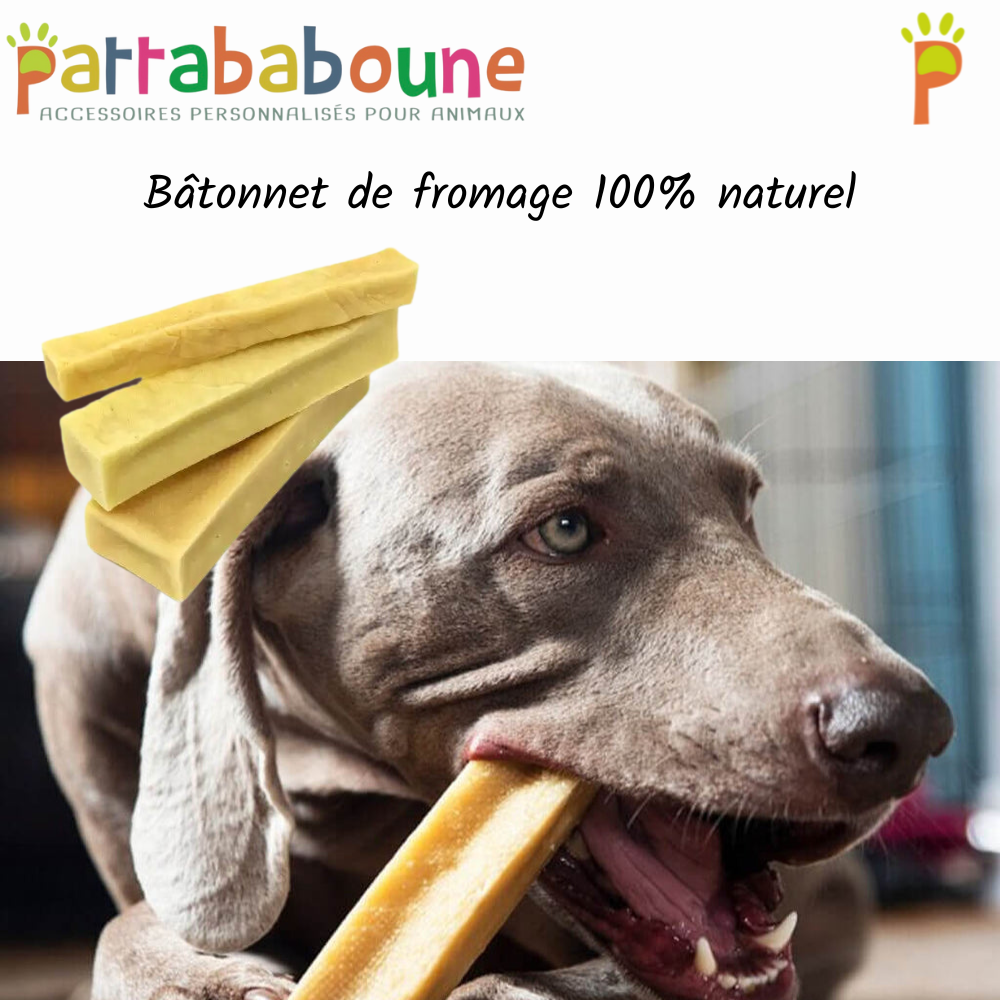 Bâtonnet de fromage de yak pour chien 100 % naturel