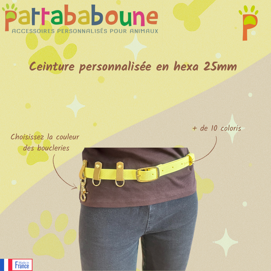 Ceinture personnalisée Impa en hexa 25 mm