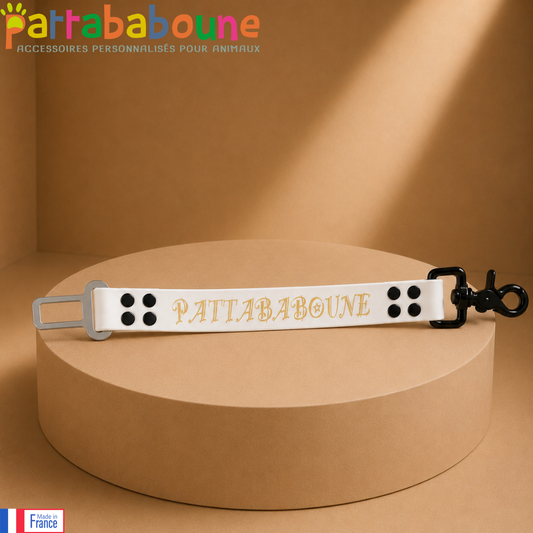 Ceinture de sécurité voiture pour chien et chat personnalisée - TPU 25 mm