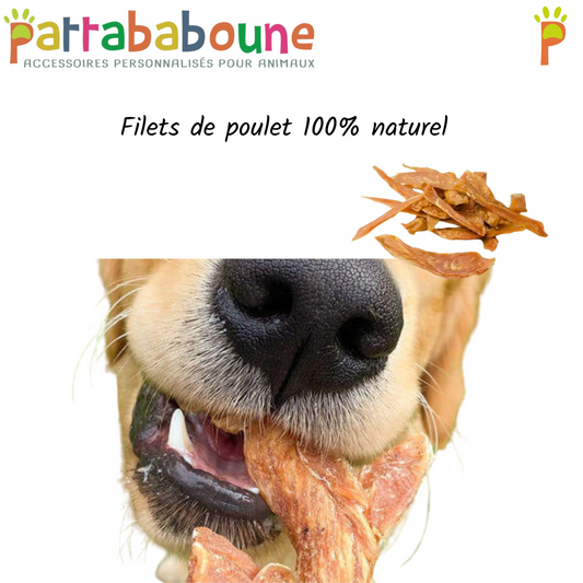 Filets de poulet pour chien 100% naturel