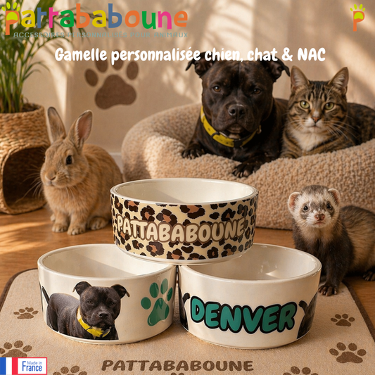 Gamelle personnalisée pour chien, chat & NAC