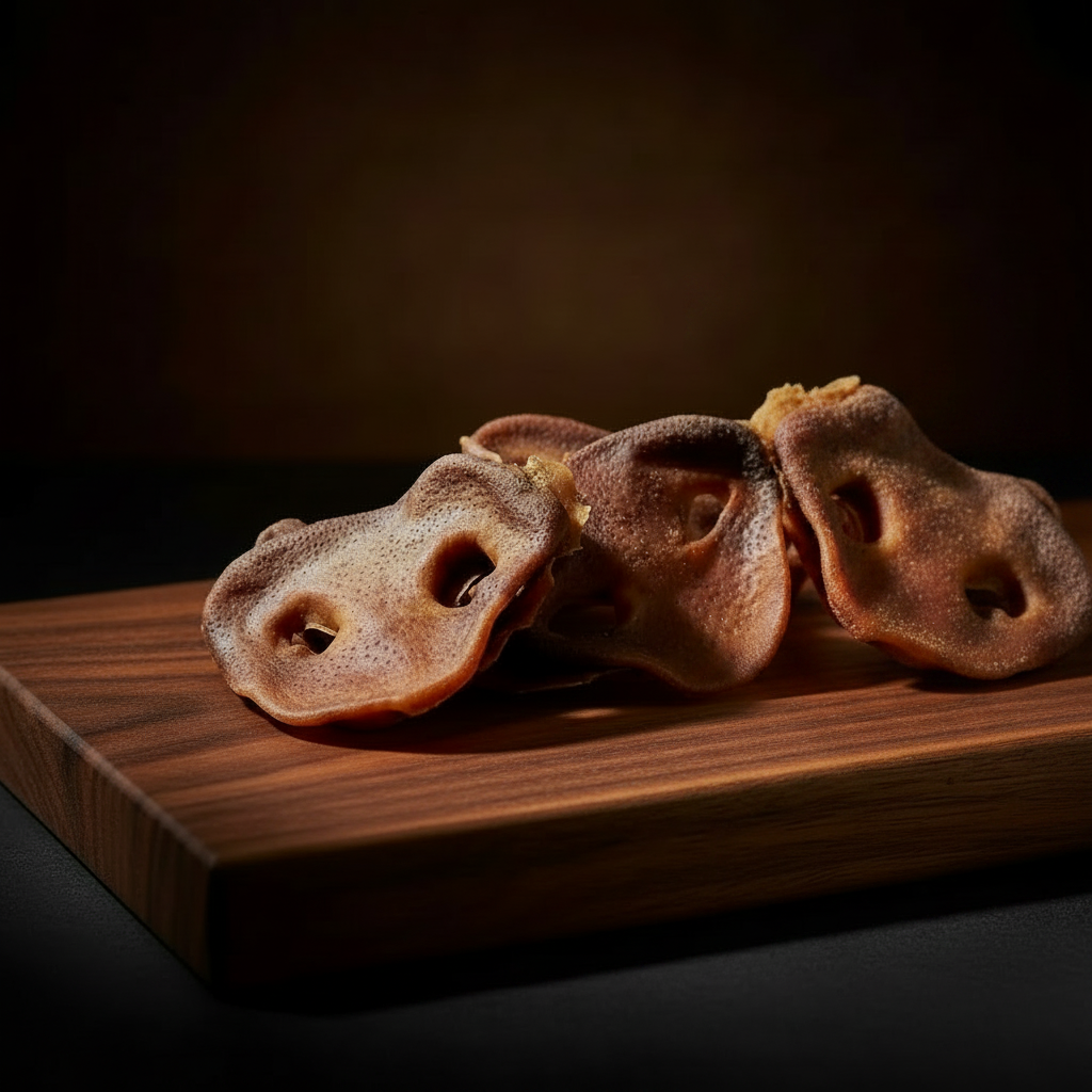 Groin de porc séché pour chien – Mastication 100 % naturelle