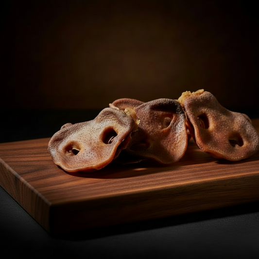 Groin de porc séché pour chien – Mastication 100 % naturelle