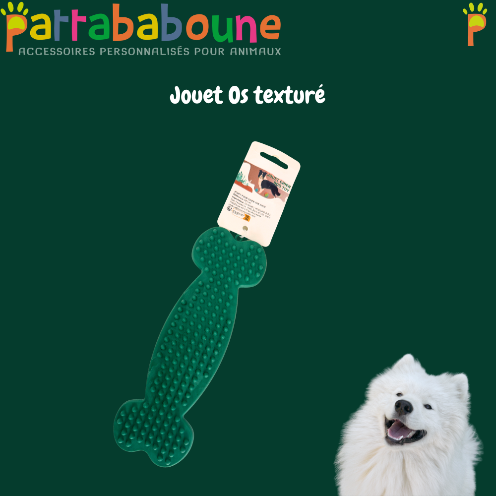 Jouet pour chien - Os texturé