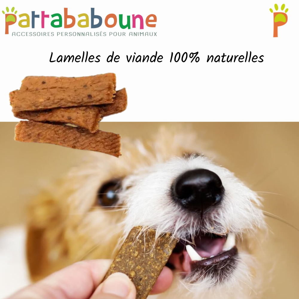 Lamelles de viande 100 % naturelles