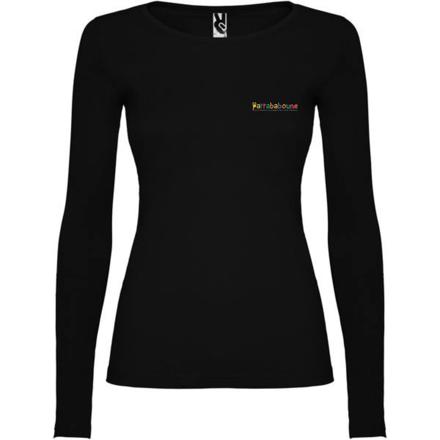 T-shirt manches longues femme 100% coton Pattababoune