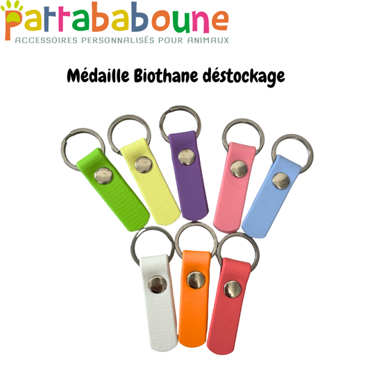 Médailles Biothane personnalisées pour chien & chat en 16 mm (déstockage)