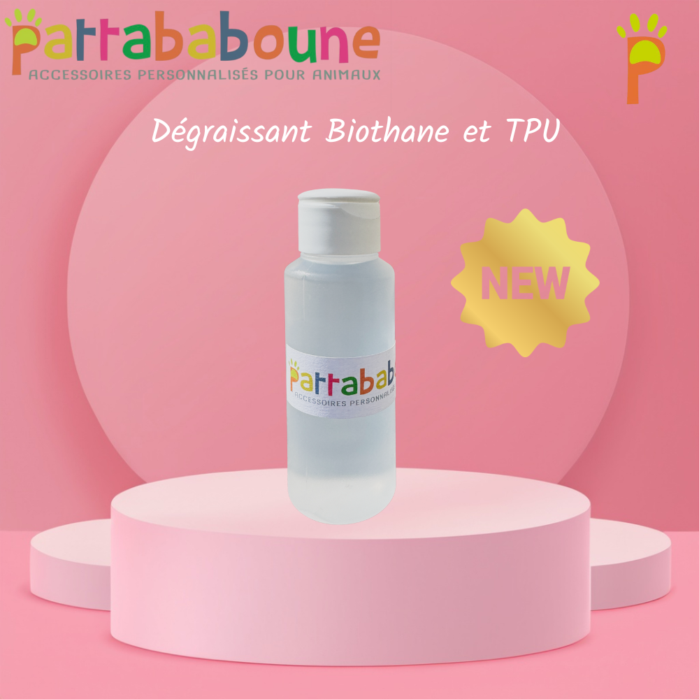 Dégraissant pour accessoires animaux - Biothane, TPU et hexa