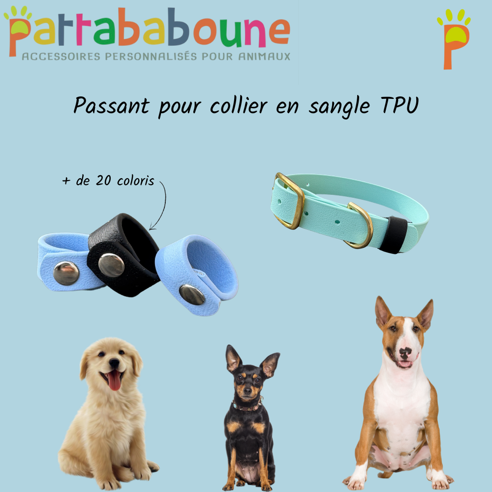 Passant pour collier en Hexa 16 mm
