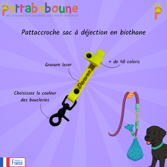 Pattaccroche sac à déjection d'Appy pour chien en biothane 16 mm