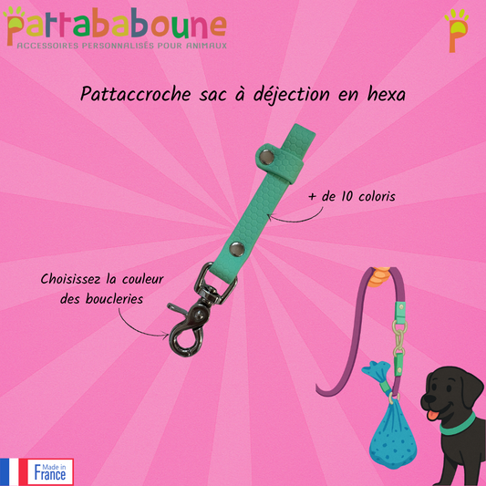 Pattaccroche sac à déjection d'Appy pour chien en hexa 16 mm